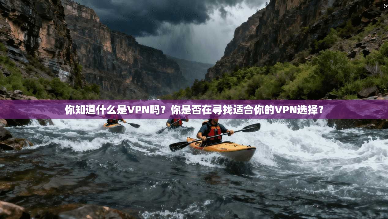 你知道什么是VPN吗？你是否在寻找适合你的VPN选择？