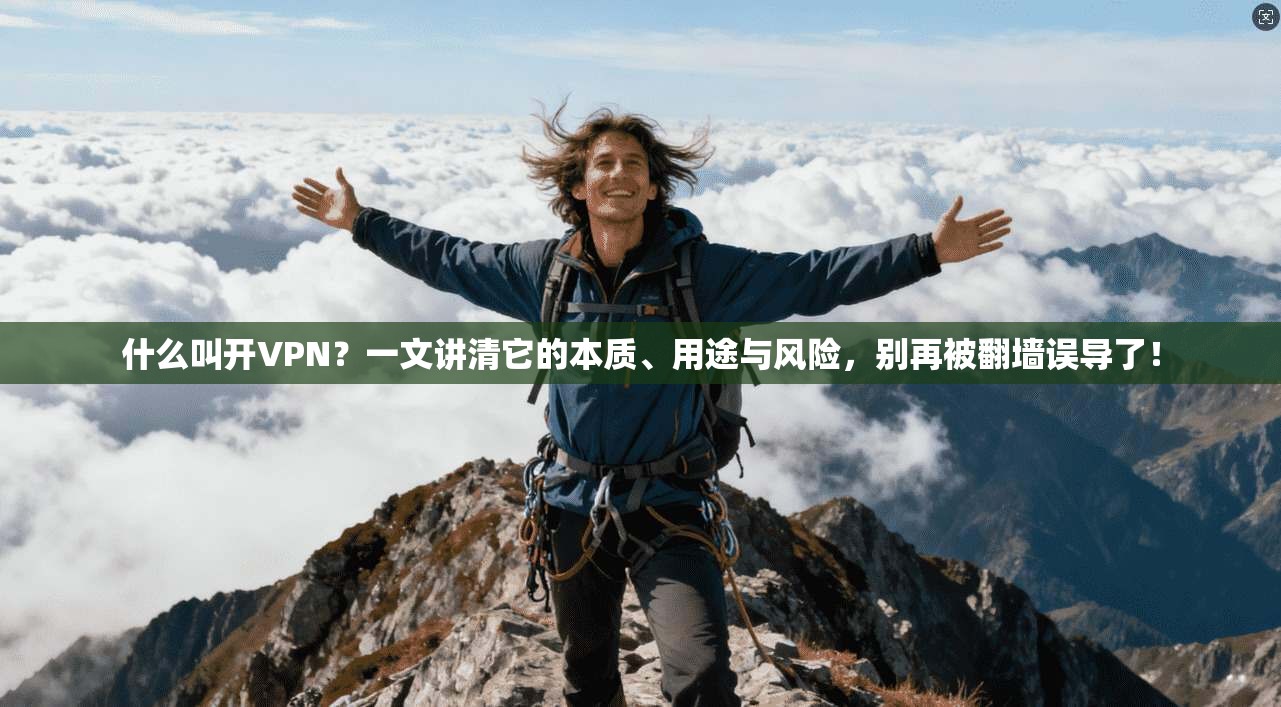 什么叫开VPN？一文讲清它的本质、用途与风险，别再被翻墙误导了！