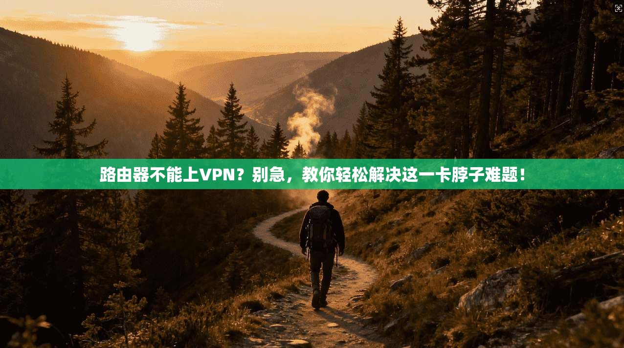 路由器不能上VPN？别急，教你轻松解决这一卡脖子难题！