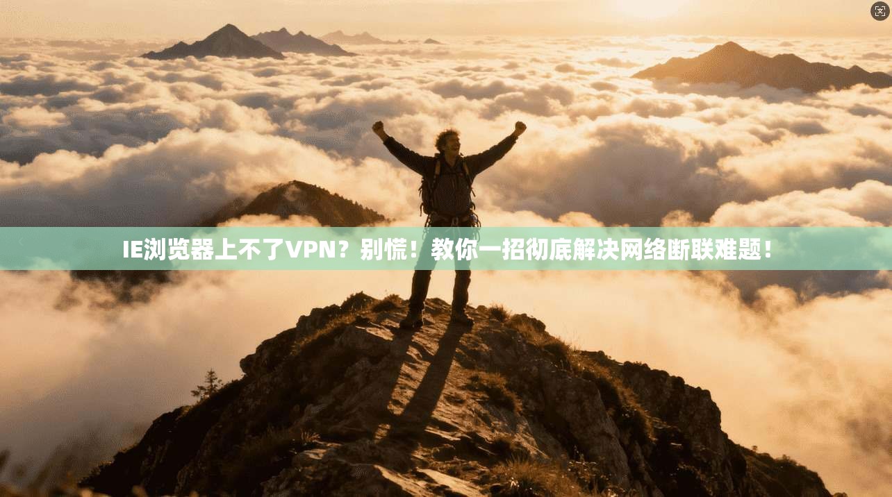 IE浏览器上不了VPN？别慌！教你一招彻底解决网络断联难题！