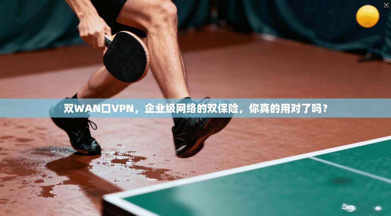 双WAN口VPN，企业级网络的双保险，你真的用对了吗？