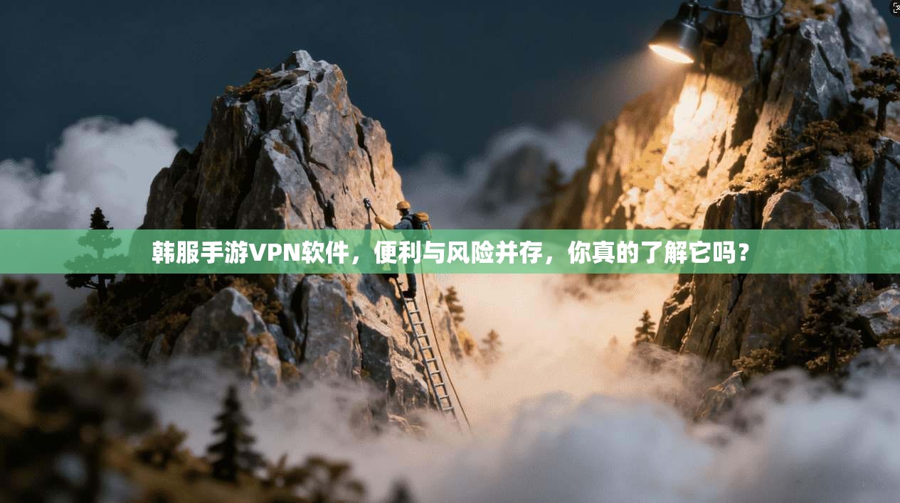 韩服手游VPN软件，便利与风险并存，你真的了解它吗？