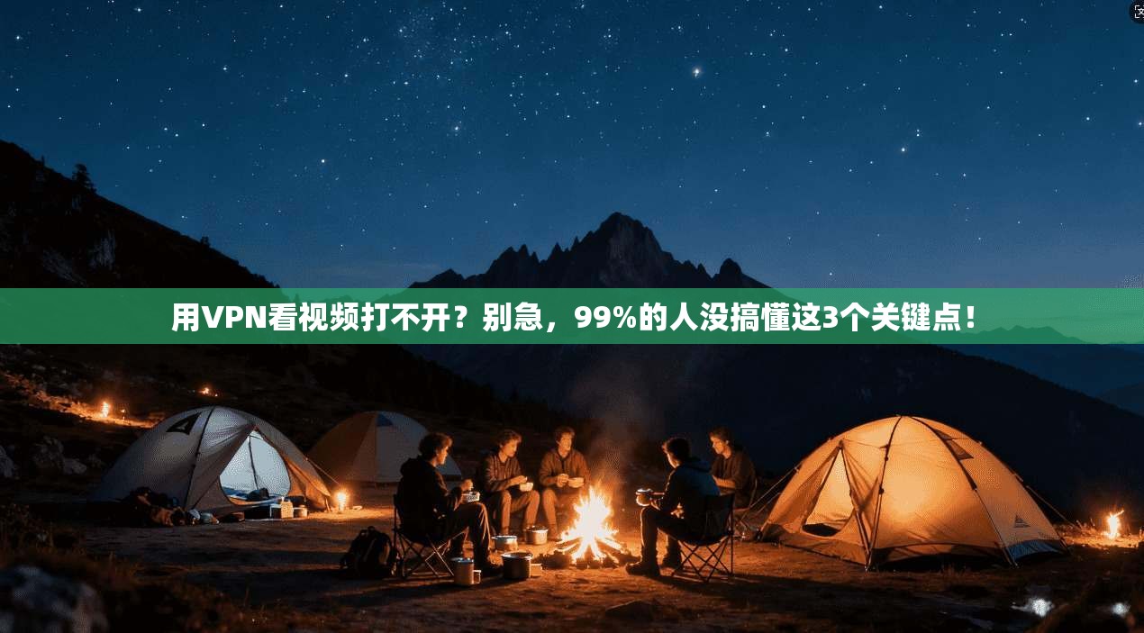 用VPN看视频打不开？别急，99%的人没搞懂这3个关键点！