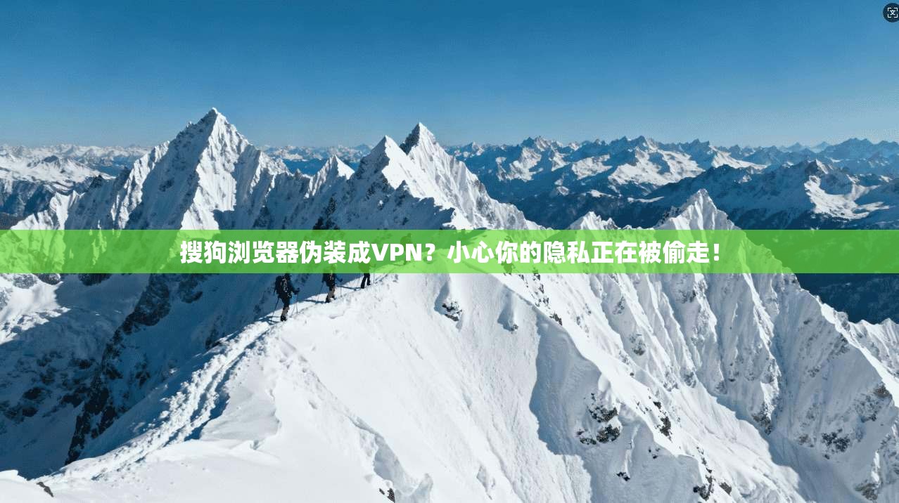 搜狗浏览器伪装成VPN？小心你的隐私正在被偷走！
