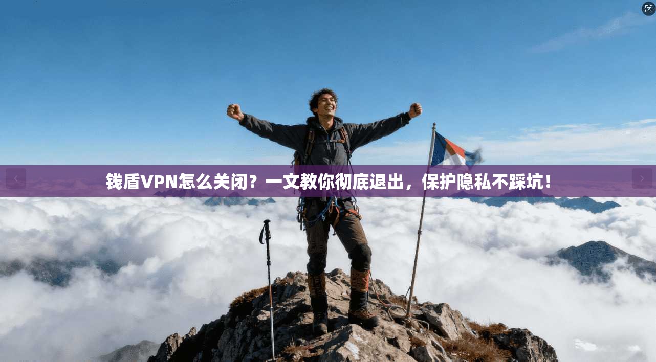 钱盾VPN怎么关闭？一文教你彻底退出，保护隐私不踩坑！