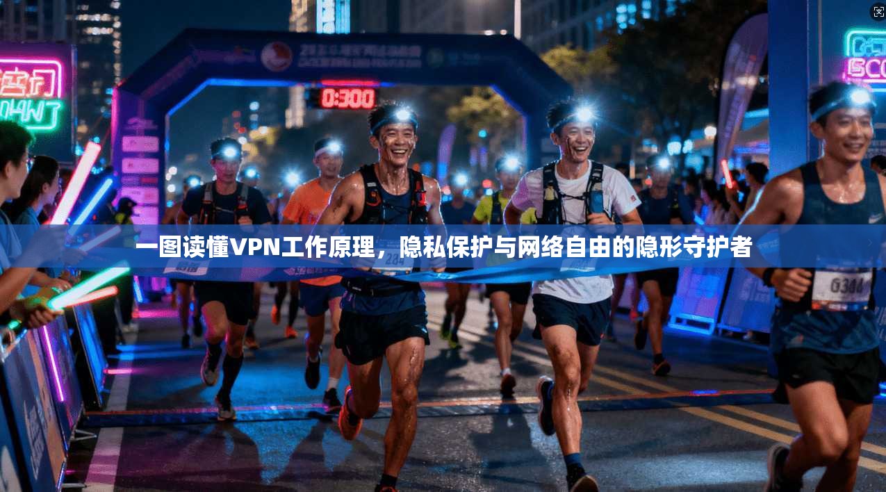 一图读懂VPN工作原理，隐私保护与网络自由的隐形守护者