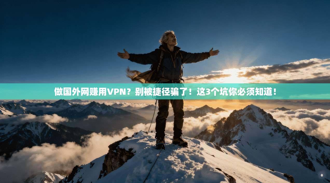 做国外网赚用VPN？别被捷径骗了！这3个坑你必须知道！