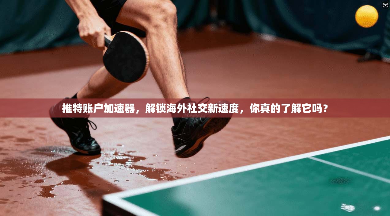 推特账户加速器，解锁海外社交新速度，你真的了解它吗？