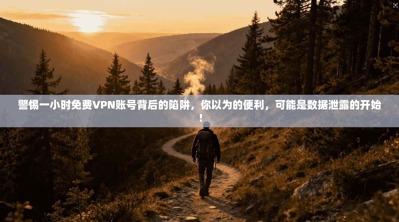 警惕一小时免费VPN账号背后的陷阱，你以为的便利，可能是数据泄露的开始！