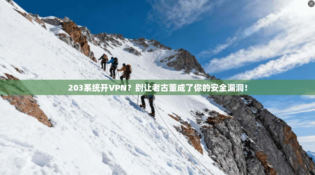 203系统开VPN？别让老古董成了你的安全漏洞！