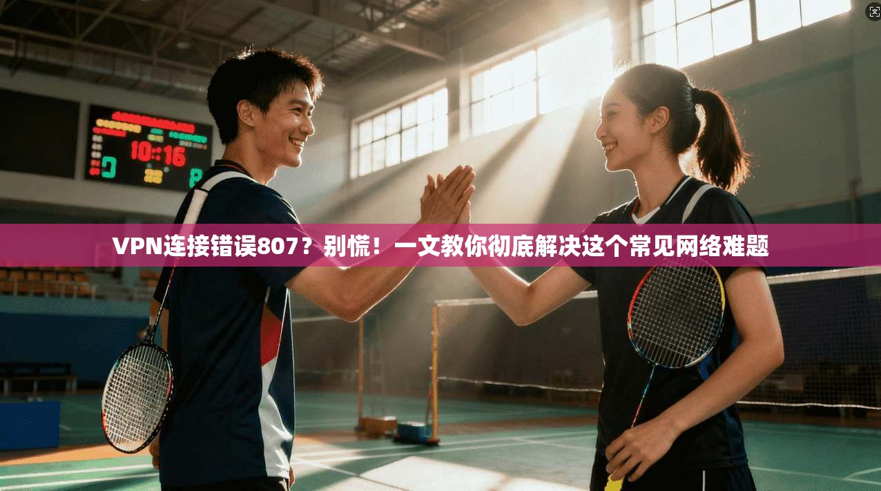 VPN连接错误807？别慌！一文教你彻底解决这个常见网络难题