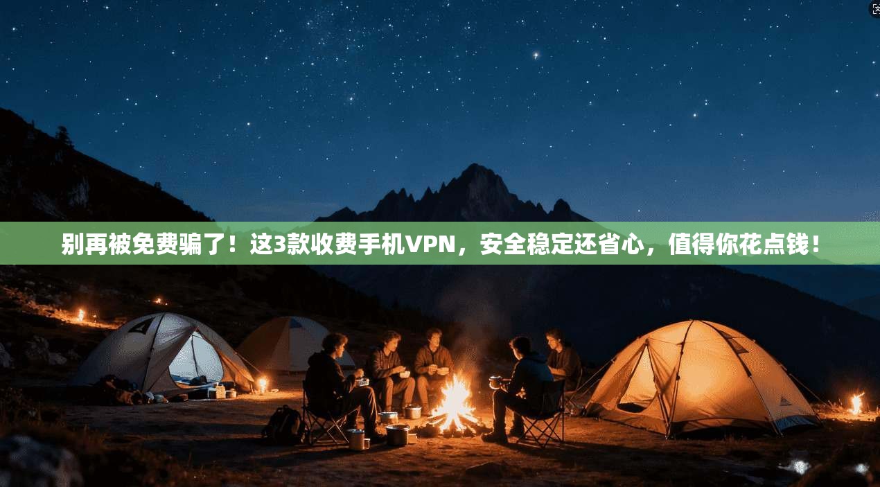 别再被免费骗了！这3款收费手机VPN，安全稳定还省心，值得你花点钱！
