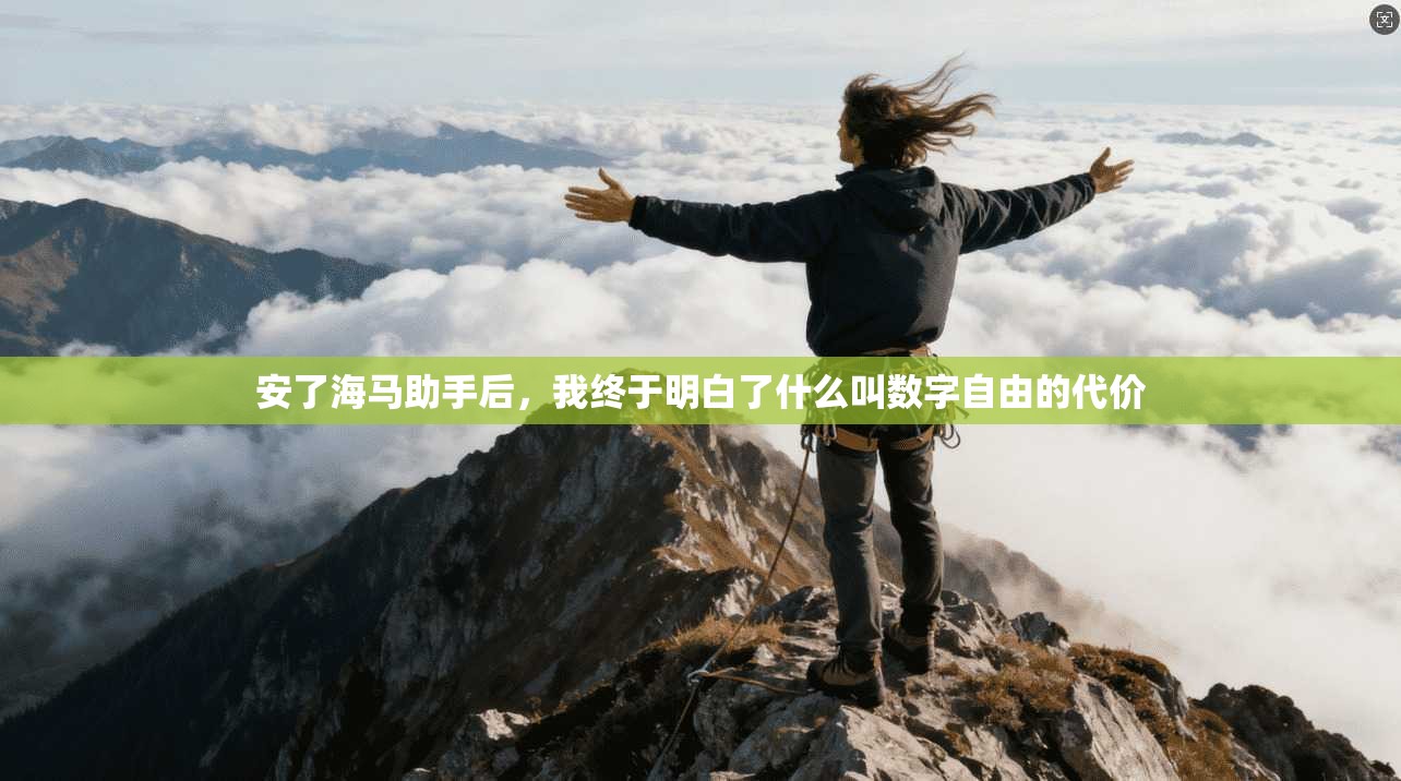 安了海马助手后，我终于明白了什么叫数字自由的代价