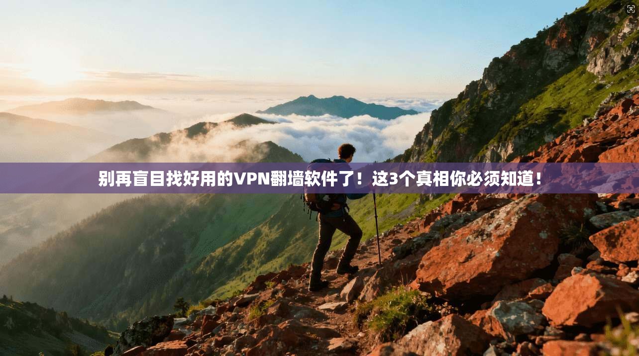 别再盲目找好用的VPN翻墙软件了！这3个真相你必须知道！