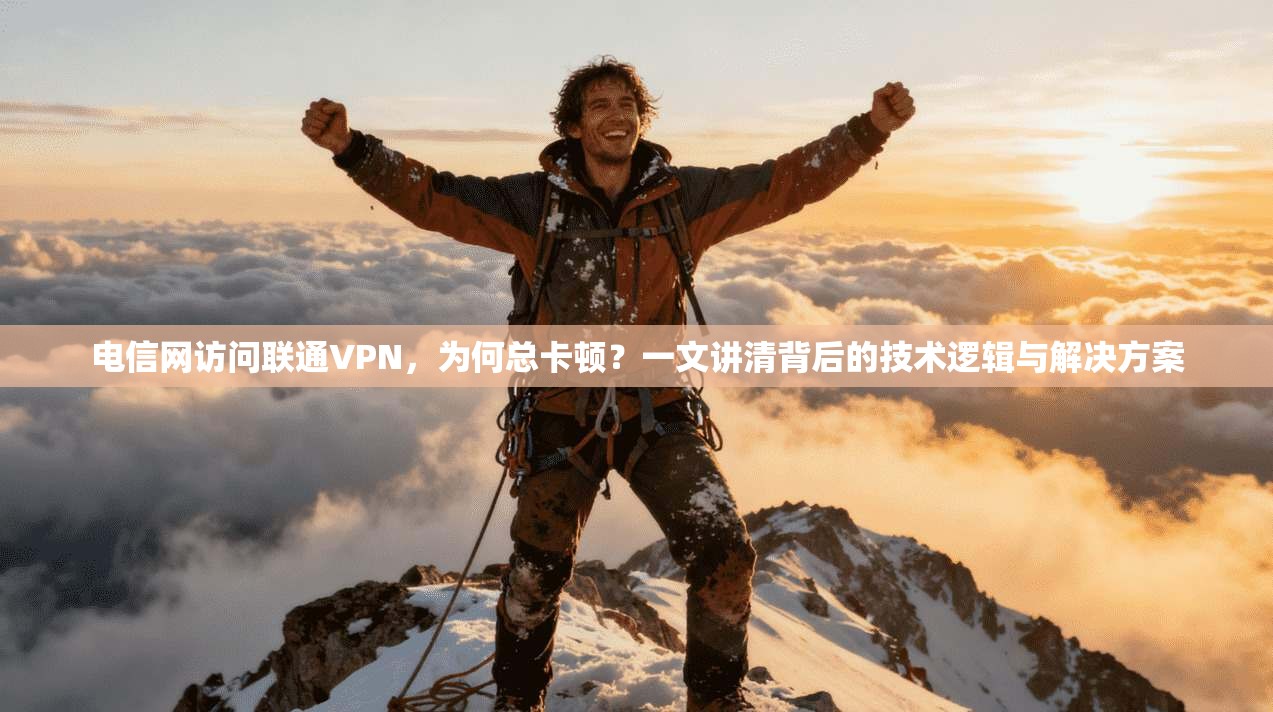 电信网访问联通VPN,为何总卡顿?一文讲清背后的技术逻辑与解决方案