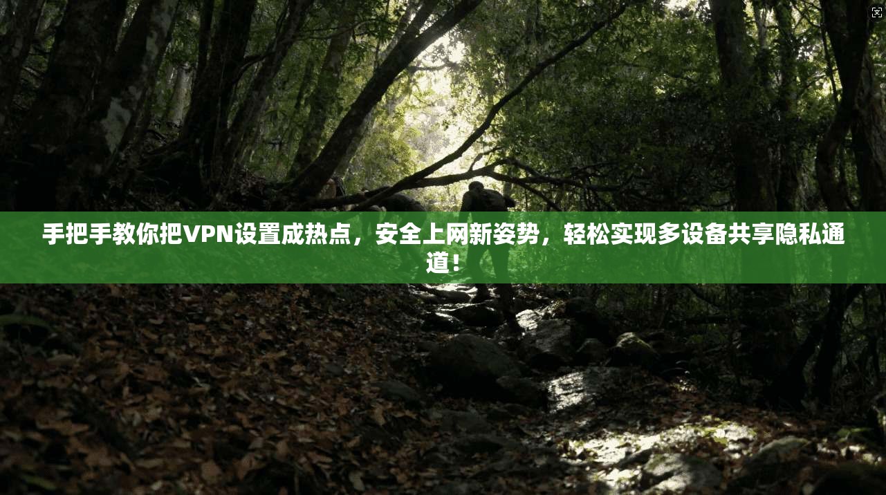 手把手教你把VPN设置成热点，安全上网新姿势，轻松实现多设备共享隐私通道！