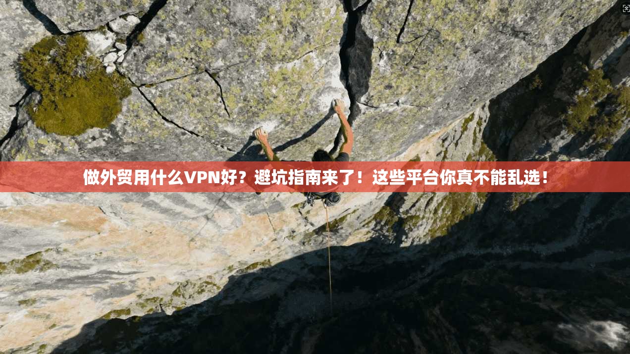 做外贸用什么VPN好？避坑指南来了！这些平台你真不能乱选！