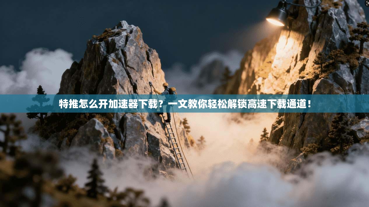 特推怎么开加速器下载?一文教你轻松解锁高速下载通道!